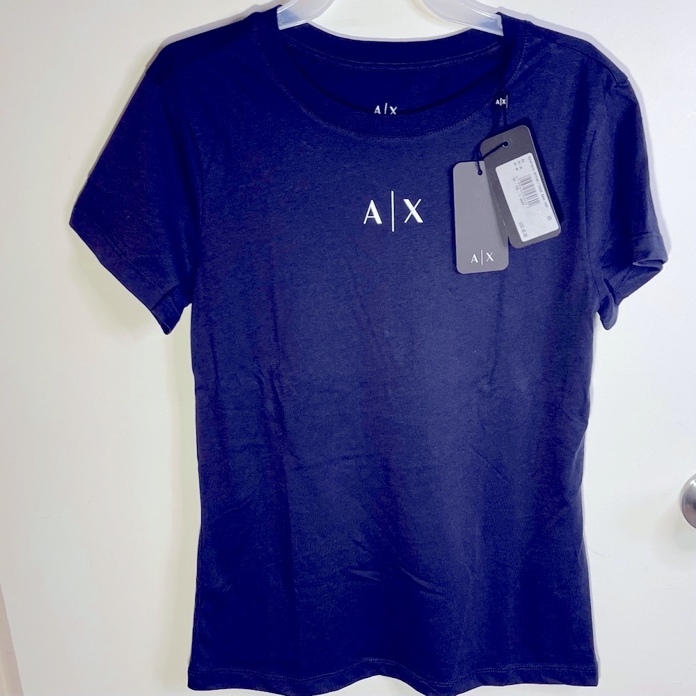 Armani Exchange Women’s Blueberry Blue XS T shirt
